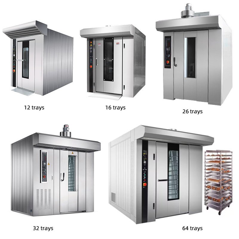 Multiple commercial rotary oven configurations for OEM and ODM selection