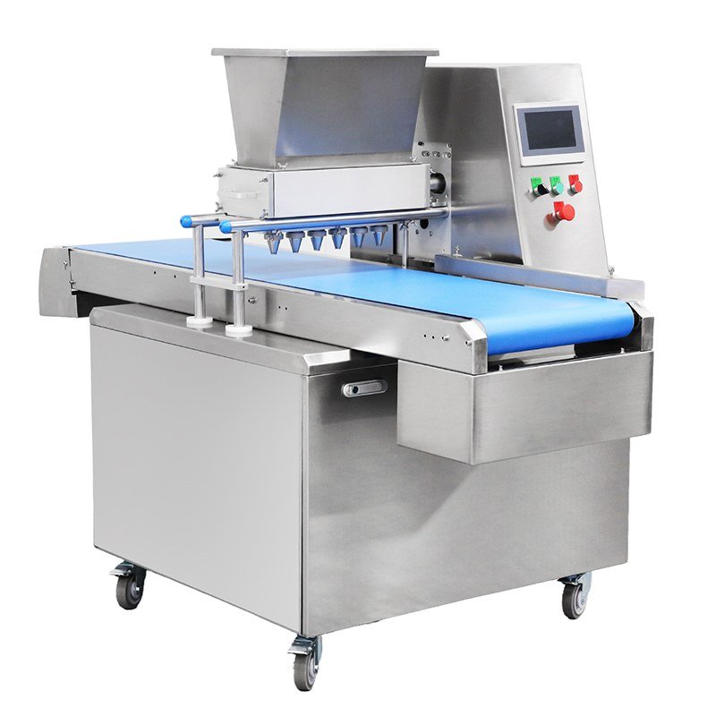 Automatic cake conveyor depositing machine